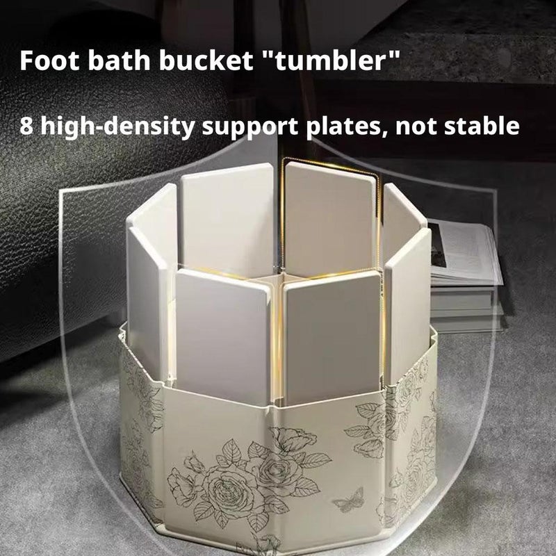 Collapsible Bucket for Soaking Feet, Portable Travel Foot Bath Tub, Foldable Foot Soak Tub Feet Spa Soaking Bucket,Home Pedicure Basin for Outdoor Travel,Camping,Fishing (s1) - Image 4